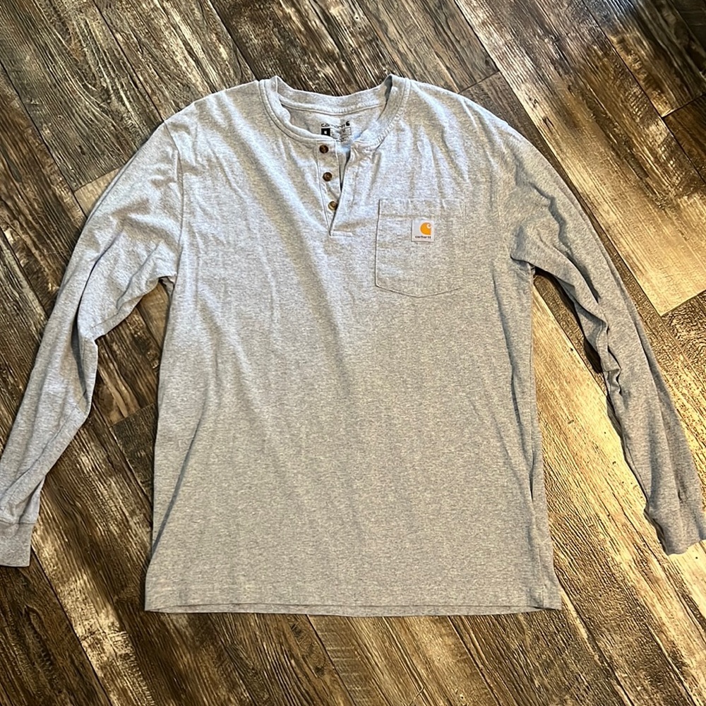 NWOT Carhartt Medium Men’s Loose Fit long sleeve shirt gray